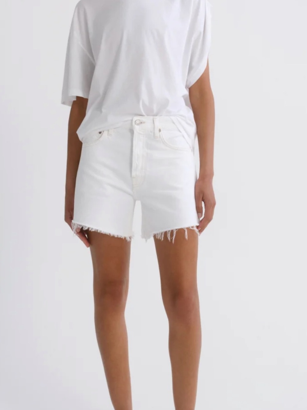 AGOLDE Parker long denim short